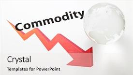  Presentation with drop - Colorful slide deck enhanced with global commodity drop concept backdrop and a sky blue colored foreground