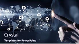  Presentation with mass media business technology internet - Amazing presentation design having global connection technologies mixed media backdrop and a navy blue colored foreground