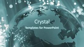  Presentation with luminescent light emitting - Audience pleasing PPT theme consisting of global connectivity - fiber optics background with lots backdrop and a  colored foreground