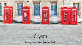  Presentation with global red - Amazing presentation theme having global crown - photography of a red phone backdrop and a light gray colored foreground