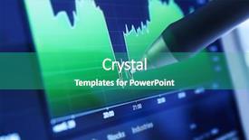  Presentation with global economy - Audience pleasing presentation theme consisting of global economy - business charts and markets backdrop and a teal colored foreground