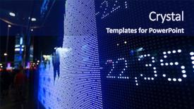  Presentation with market stock market education - Presentation design enhanced with global economy - display of stock market quotes background and a  colored foreground