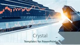  Presentation with financial markets - Slides enhanced with global-financial-markets-concept-mixed background and a sky blue colored foreground