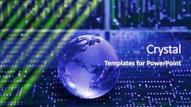  Presentation with fiber optic - Beautiful PPT theme featuring  backdrop and a  colored foreground.