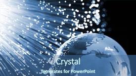  Presentation with fiber optics - Audience pleasing slides consisting of global future - fiber optics background with lots backdrop and a ocean colored foreground