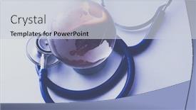  Presentation with healthcare - Slides with global-healthcare-globe-and-stethoscope background and a lemonade colored foreground