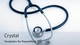  Presentation with globe - Beautiful PPT layouts featuring global healthcare globe and stethoscope backdrop and a light blue colored foreground