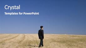  Presentation with baseball field of dreams - Presentation featuring global leadership free - businessman walking in the field background and a  colored foreground