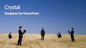  Presentation with educational teamwork - Colorful slides enhanced with global leadership free - businessman working in a field backdrop and a ocean colored foreground