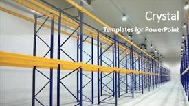  Presentation with build - Audience pleasing presentation theme consisting of large newly build warehouse backdrop and a gray colored foreground