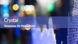  Presentation with marketing - Presentation design consisting of global marketing - display of stock market quotes background and a teal colored foreground