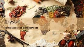  Presentation with world map doctors - Presentation design consisting of global marketing - map of world made background and a yellow colored foreground