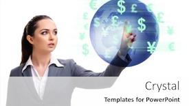  Presentation with money transfer - PPT theme enhanced with global-money-transfer-and-exchange background and a white colored foreground