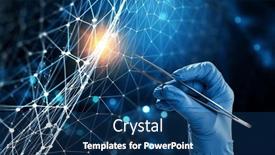  Presentation with global - Presentation having global-network-concept-modern-technology background and a ocean colored foreground