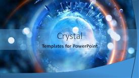  Presentation with media image - Amazing theme having global-network-image-mixed-media backdrop and a light blue colored foreground