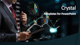  Presentation with networking - Audience pleasing slide deck consisting of global networking concept mixed media backdrop and a black colored foreground