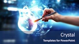  Presentation with nursing - Presentation with global nursing - doctor hand with scalpel mixed background and a ocean colored foreground