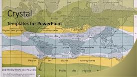  Presentation with old map - Audience pleasing theme consisting of global rain map showing world backdrop and a mint green colored foreground