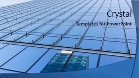  Presentation with tower - Amazing slide set having global real estate - low angle of business tower backdrop and a  colored foreground