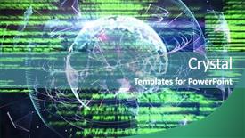  Presentation with black kids and technology - Beautiful PPT theme featuring global technology background in purple backdrop and a  colored foreground