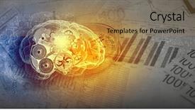  Presentation with global - Colorful presentation design enhanced with global themes - abstarct image with financial business backdrop and a coral colored foreground