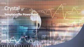  Presentation with business abstract - PPT layouts with global themes - abstract background image with business background and a coral colored foreground