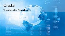  Presentation with business abstract - Audience pleasing PPT layouts consisting of global themes - abstract image planet earth backdrop and a light blue colored foreground