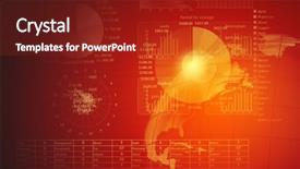  Presentation with abstract business - Presentation with global themes - abstract image with business background and a tawny brown colored foreground