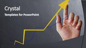  Presentation with financial - Cool new theme with global trade - businessman with financial symbols coming backdrop and a  colored foreground