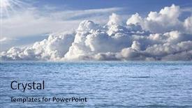  Presentation with perfect - Beautiful slide deck featuring coniferous tree branch in the fast mountain river backdrop and a gray colored foreground