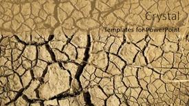  Presentation with global warming - Slides featuring global-warming-concept-of-cracked background and a gold colored foreground