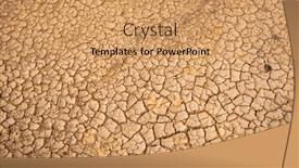  Presentation with global warming - Presentation theme consisting of global-warming-concept-of-cracked and a  colored foreground