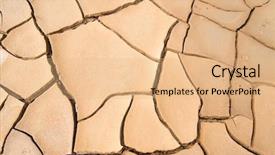  Presentation with global warming - Theme having global warming concept of cracked background and a coral colored foreground