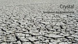  Presentation with global warming - Colorful presentation enhanced with global warming cracked earth as desert backdrop and a light gray colored foreground