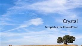  Presentation with global warming - Amazing theme having global warming effect agriculture - dolmen in a typical mediterranean backdrop and a  colored foreground