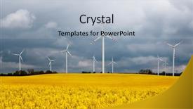  Presentation with natural - Slide set with global warming effect agriculture - natural forces background and a  colored foreground