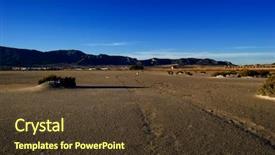  Presentation with climate change - Theme enhanced with global warming effect dry salt background and a tawny brown colored foreground