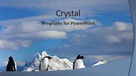  Presentation with rock - Cool new presentation theme with old creepy cellar window with bars backdrop and a dark gray colored foreground