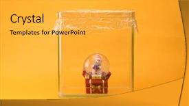  Presentation with global warming - Cool new theme with global warming green house gas backdrop and a yellow colored foreground