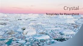  Presentation with global warming - PPT layouts with global warming - greenland iceberg landscape of ilulissat icefjord with giant icebergs icebergs from melting glacier arctic nature heavily affected by climate change background and a lemonade colored foreground