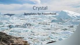  Presentation with climate - Presentation design enhanced with global-warming-greenland-iceberg-landscape background and a light blue colored foreground