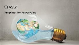  Presentation with earth science - Amazing slide set having global warming question backdrop and a light gray colored foreground