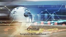  Presentation with technology - Beautiful presentation design featuring globalization world - conceptual image of modern business backdrop and a coral colored foreground