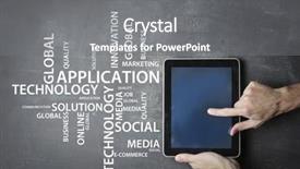  Presentation with globalization - PPT layouts having globalization background and a gray colored foreground