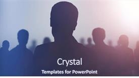  Presentation with black people - Beautiful slides featuring globe - black silhouettes of business people backdrop and a tawny brown colored foreground