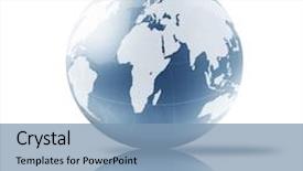  Presentation with world geography earth globe model - Cool new PPT layouts with globe - model earth backdrop and a teal colored foreground