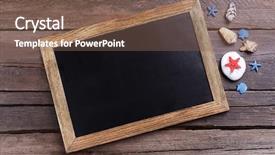  Presentation with travel globe - PPT theme with globe banner - travel inscription on wooden background background and a violet colored foreground