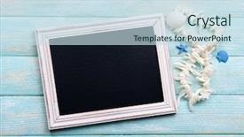  Presentation with travel globe - Slides having globe banner - travel inscription on wooden background background and a sky blue colored foreground