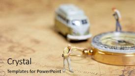  Presentation with traveler - Presentation design with globe compass - travelling concepts group of traveler background and a lemonade colored foreground