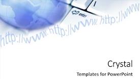  Presentation with www - Cool new slides with globe computer keyboard and www backdrop and a white colored foreground